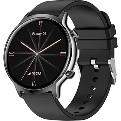 Smartwatch Orologio Fitness Uomo Donna IP68 1.3'' Schermo a colori tattile completo Intelligente Fitness Tracker cardiofrequenzimetro,contapassi,Contr