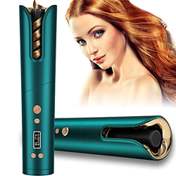 Arricciacapelli automatico Intelligente, Bigodino Senza Fili, 9600mAh, Tecnologia a ioni negativi, 4 Temperature, 8-18s Timer, USB portatile, strument precio