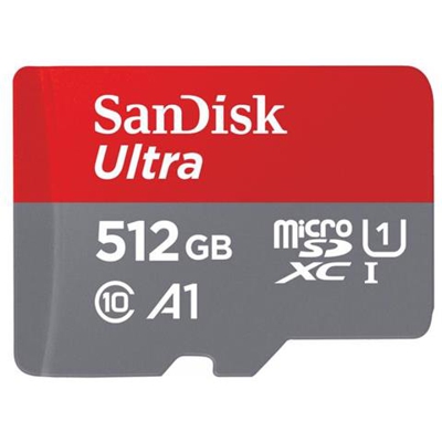 Ultra Scheda di Memoria MicroSDXC da 512 GB e Adattatore, con A1 App Performance, Velocità fino a 100 MB / sec, Classe 10, U1
