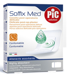 CEROTTO PIC SOFFIX MED IN TNT CON TAMPONE CENTRALE ASSORBENTE STERILE MONOUSO STERILE 25X10 CM ANTIBATTERICO 3 PEZZI precio