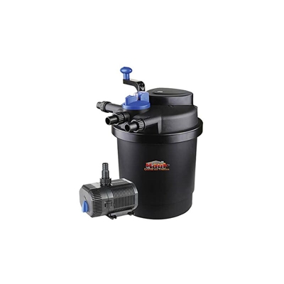 Mauk Set Filtro a Pressione, 11Â W UVC con Funzione Spin Clean, Nero, 41,5Â x 32,5Â x 41,5Â cm, 1916