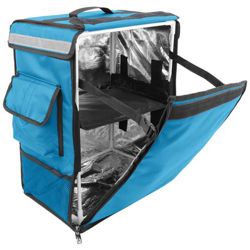 Zaino Isotermico 35 X 49 X 25 Cm Blu Per La Consegna Di Ordini Alimentari Da Moto E Bicicletta precio