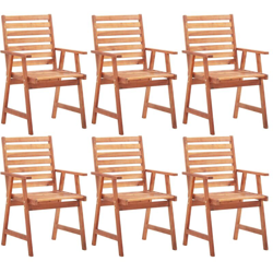 YOUTHUP Sedie da Pranzo da Esterni 6 pz in Legno Massello di Acacia - Marrone precio