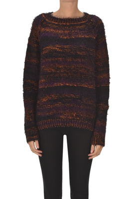 Eco-fur effect pullover