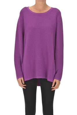 Ribbed knit pullover
