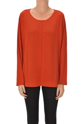 Silk and cotton pullover