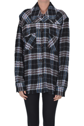 Wool-blend shirt jacket precio