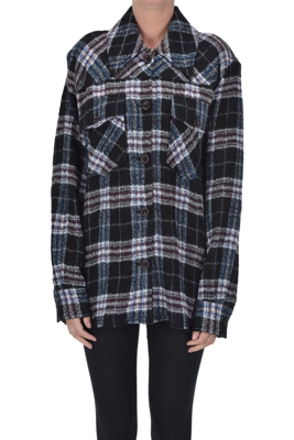 Wool-blend shirt jacket