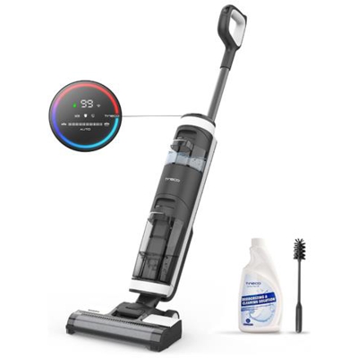 Floor One S3 - Aspirapolvere E Liquidi A Batteria, Con Sistema Di Lavaggio Intelligente, Include Due Scomparti Differenziati Per Acqua Pulita E Acqua Sporca Più Efficiente, Con Display A Led
