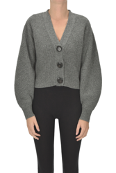 Cropped ribbed knit cardigan características