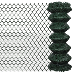 YOUTHUP Recinzione a Rete in Acciaio 1x25 m Verde - Verde precio
