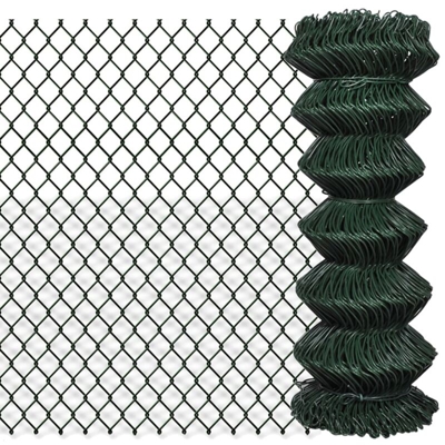 YOUTHUP Recinzione a Rete in Acciaio 1x25 m Verde - Verde