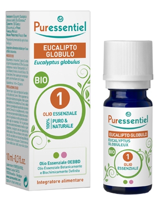OLIO ESSENZIALE EUCALIPTO GLOBULO BIO 10 ML