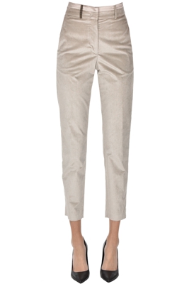 Corduroy chino trousers