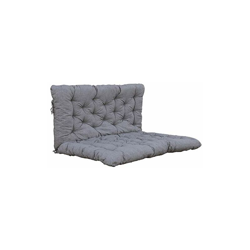 Ambientehome Cuscino per pallet con schienale seduta/120 x 80 cm, schienale 120 x 60 cm, grigio chiaro características