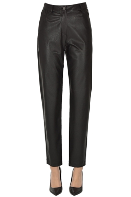 Eco-leather trousers