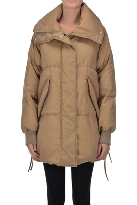 Oversized quilted down jacket