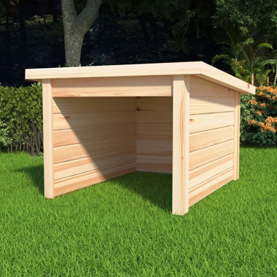 Rimessa per Rasaerba 92x104x59,5 cm Legno Masello di Pino 19 mm