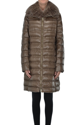 Fur collar down jacket