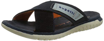 Bugatti 321707876914, Sandali Bassi Uomo, Dark Blue/Dark Blue, 46 EU
