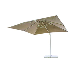 MILANI HOME S.R.L.S. Ombrellone da Giardino 3 X 4 Palo Laterale in Alluminio Tortora per Esterno Ristorante, Gelateria Bar Hotel Albergo en oferta