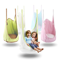 Happypie rana pieghevole da appendere pod Swing Seat indoor e outdoor amaca per bambini da adulto (bianco) características