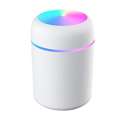Umidificatore Mini,Umidificatore Portatile Alimentato Tramite USB da 300 ml, Funzionamento Ultrasuoni Silenzioso, Spegnimento Automatico e Funzione Lu características