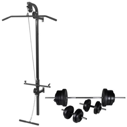 Macchina Da Parete Con Bilanciere E Set Manubri 60,5 Kg precio