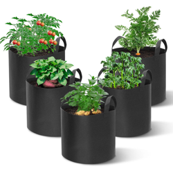 5pcs Grow Pots Borse per piante traspiranti Pianta 10 galloni 30 * 40 cm precio