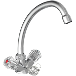 SCHÜTTE Miscelatore Lavabo a 2 Manopole BRILLANT Cromato en oferta