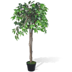 YOUTHUP Albero di Ficus Artificiale con Vaso 110 cm - Verde en oferta