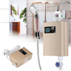 Scaldabagno Elettrico Senza Serbatoio + Ugello Doccia per Bagno Cucina 3000W 220V en oferta