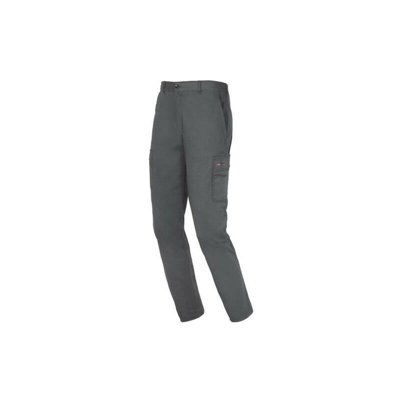 Issa - PANTALONE EASY IN COTONE GRIGIO STRETCH 8038-M