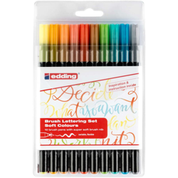edding Set di Penne per Brushlettering 10 pz Colori Delicati 1340 características