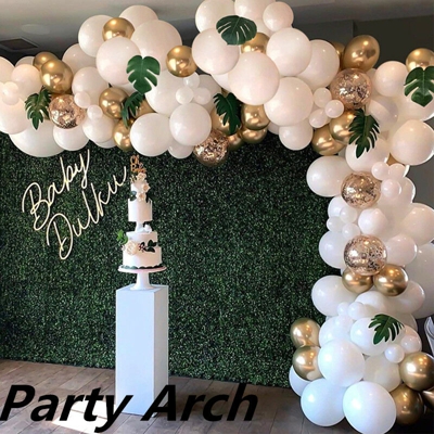 Mohoo - 100 pz Jungle Safari Tropical Tema Festa Palloncino Arco Foresta Palloncino In Lattice Ghirlanda Set per Baby Shower Compleanno Zoo Hawaii