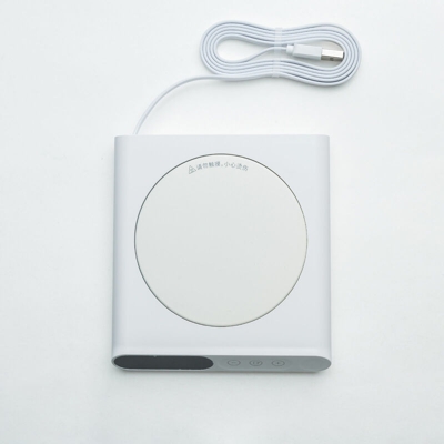 Happyshopping - Scalda tazza per tazza da caffe Te al latte Piastra riscaldante per bevande elettrica Promemoria timer alimentato tramite USB per