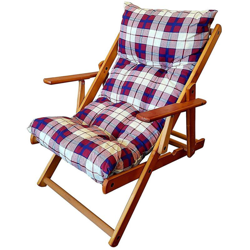 Poltrona Relax Bordeaux Scozzese Comodona In Legno 3Posizioni Cuscino Imbottito características