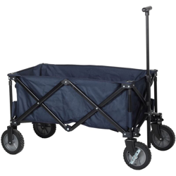 Campart Travel Carrello Pieghevole St. Tropez Blu 90,5x48x55,5 cm en oferta