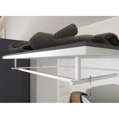 Germania Pannello Appendiabiti GW-Rimini 75x30x101 cm Grafite e Bianco