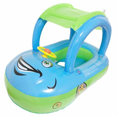 Mohoo - Boa Seggiolino Gonfiabile Bambino 6-36 Mesi 15kg Piscina Parasole Auto Barca Giocattolo (Colore Casuale)