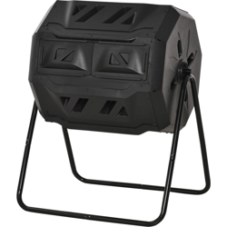 Compostiera Domestica - Nero - Outsunny en oferta