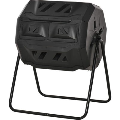 Compostiera Domestica - Nero - Outsunny