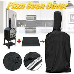 Copertura per forno a legna per pizza all'aperto 165X65X45CM Copertura antipolvere impermeabile in tessuto Oxford nero en oferta