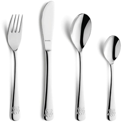 Amefa Set di Posate per Bambini 4 pz Teddy