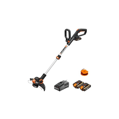 WORX WG163E.2 - Decespugliatore a batteria 20 V, 2,0 Ah, Powershare, tagliabordi e decespugliatore 2 in 1 40.00W, 20.00V