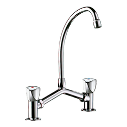 Delabie - Miscelatore per lavabo a 2 fori M1/2' 100-240 mm, ottone cromato - en oferta