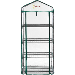 Mini Serra Portatile da Balcone, Terrazzo, Giardino per Piante Fiori - 4 Ripiani - 68,6 x 48,3 x 157,5 cm precio