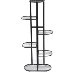 Espositore per fiori da pavimento in ferro multistrato da 7 vasi da interno (nero) en oferta