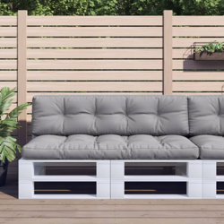 Cuscini per Divano su Pallet 2 pz Grigi en oferta