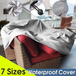 Mohoo - Impermeabile Mobili Divano Cubo Sedia Copritavolo Giardino Patio Protector Tutto (Argento, 270x180x89cm) precio